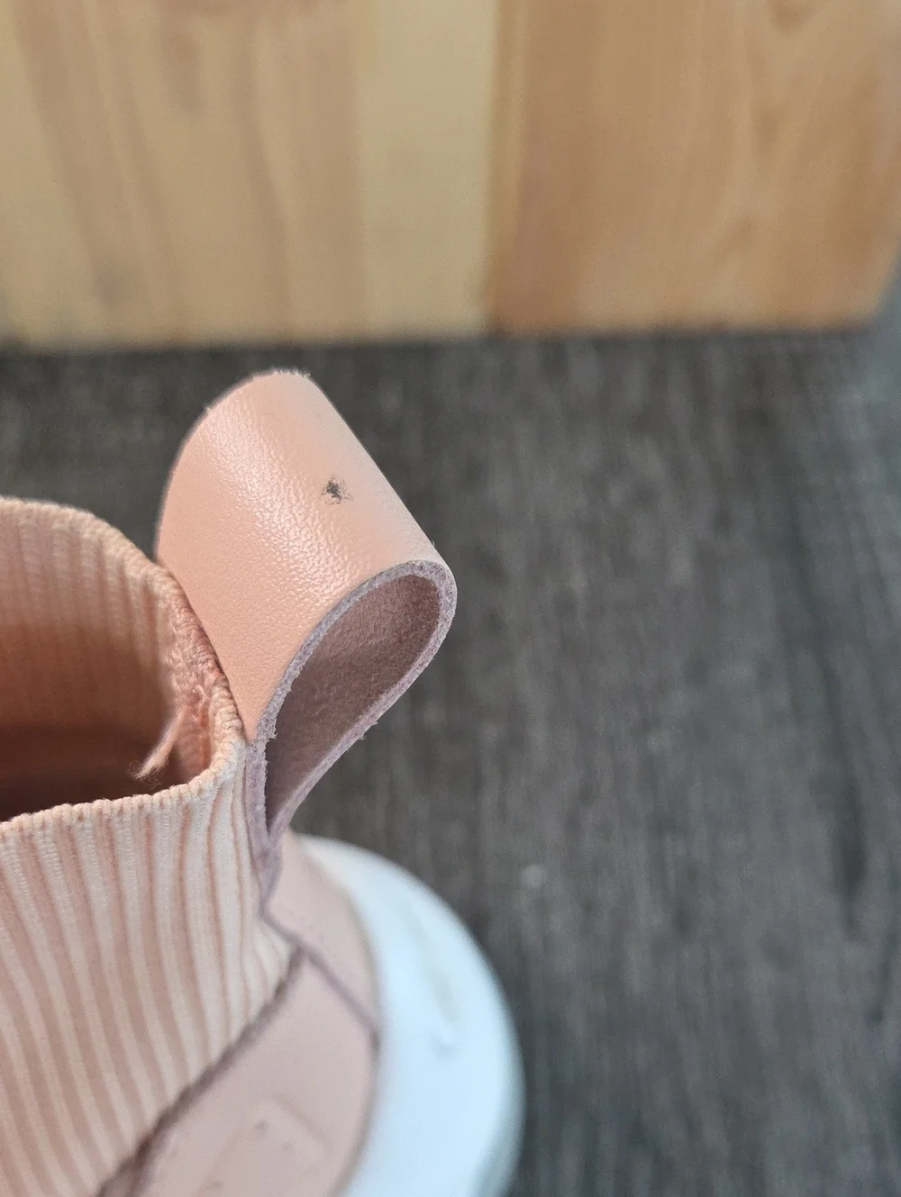 Champion Rally LTW  Women's Light Nude Pink Slip-On Sock Sneaker White Sole 9W